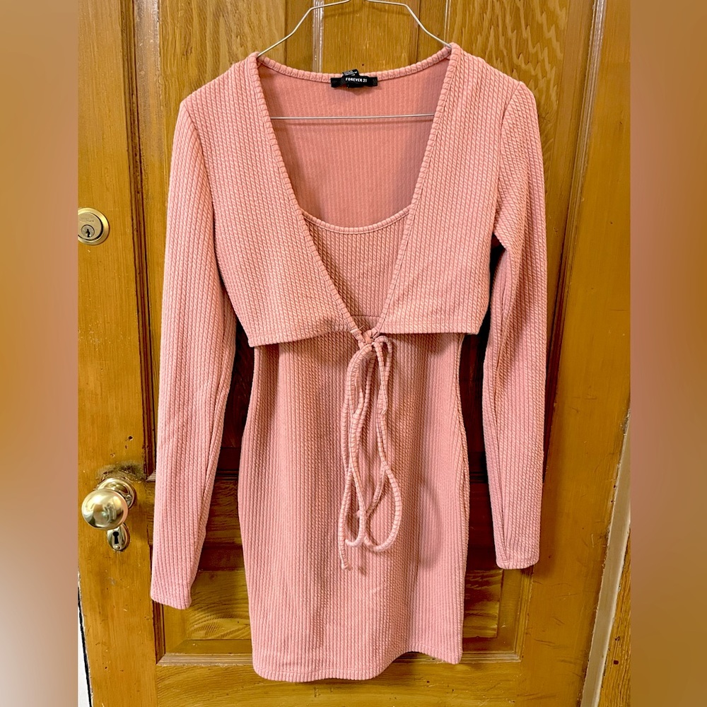 F21 Muted Pink 2 Piece Dress